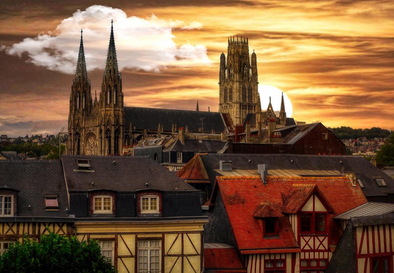 Studio Au Coeur De Rouen, 4 Personnes, Calme & Elegant Exteriör bild