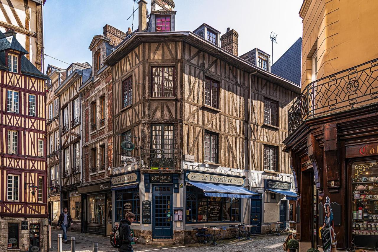 Studio Au Coeur De Rouen, 4 Personnes, Calme & Elegant Exteriör bild